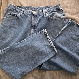 Wrangler Men's Relaxed Fit Jeans 38x29 Classic Blue Denim